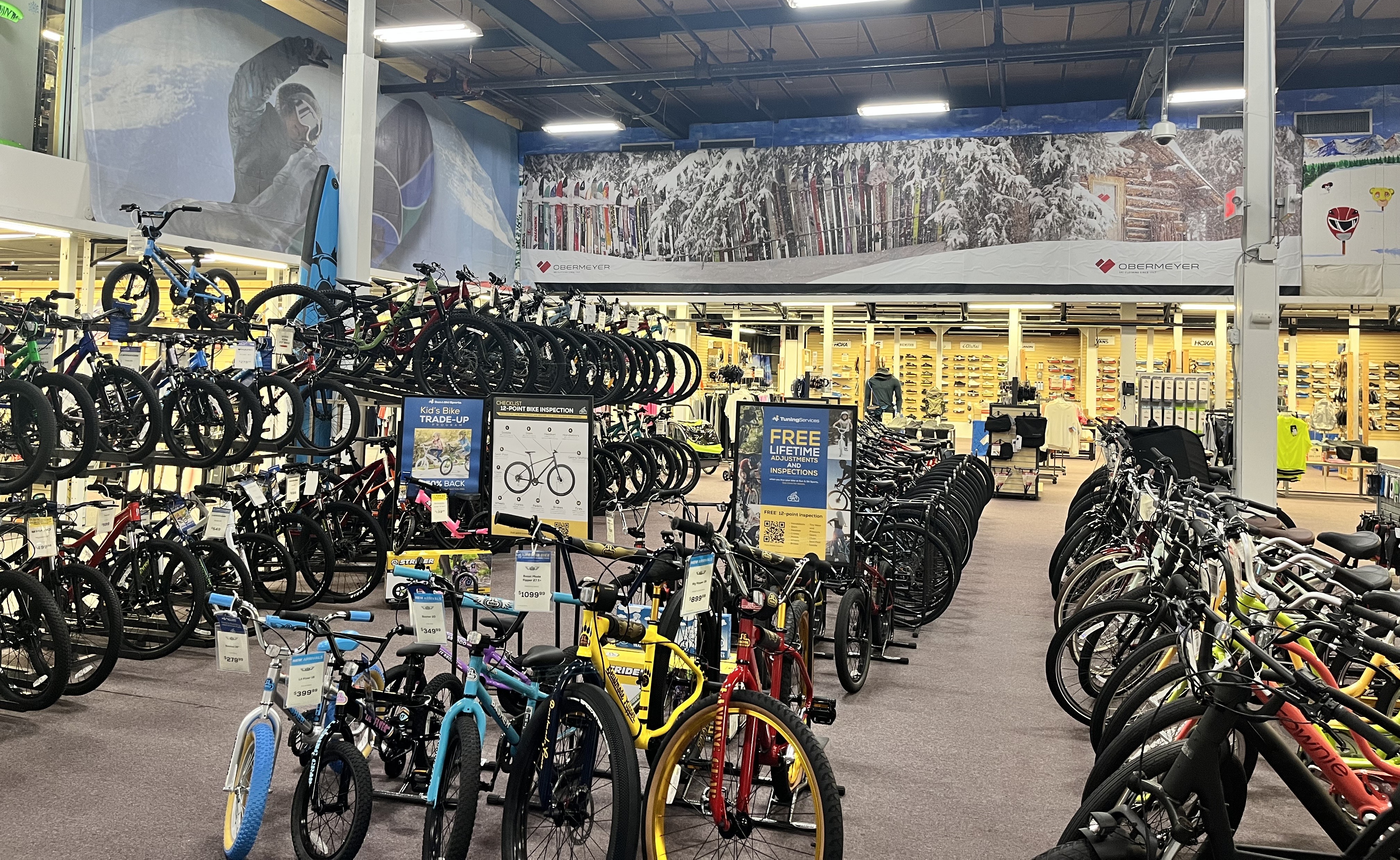 Plainview NY Bike Shop - Sun & Ski Sports Bike Display